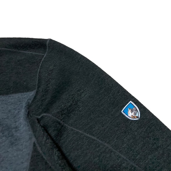 KüHL Ryzer 1/4 Zip Pullover Sweatshirt Men’s size Large in Koal / Black - Picture 4 of 8